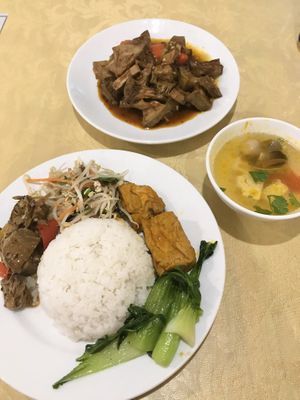 Braised Jackfruit, Com Dia  at Tinh Quan in Hue