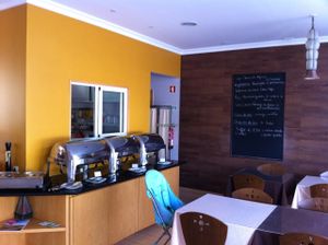 Inside the restaurant (september 2016) at Naturalmente in Loule