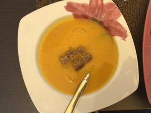 Soup of the day at Naturalmente in Loule