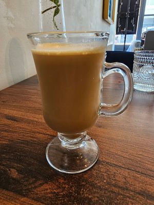 Iced masala chai (cocktail) at Késarum in Southampton