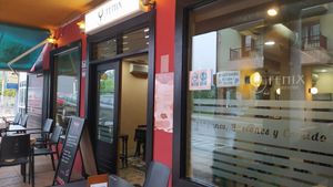 Outside at Fénix Cafetaría in Cangas De Onis