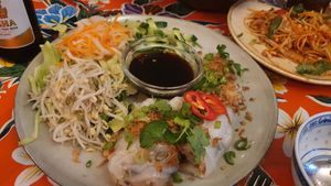 Steamed Ricerolls filled with Seitan at An Chay in Zurich