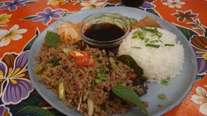 Spicy fake minced Meat at An Chay in Zurich