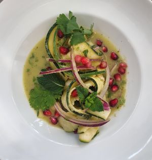 Ceviche de Courgettes  at Mariposas in Marseille