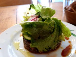 Mushroom salad at Mariposas in Marseille