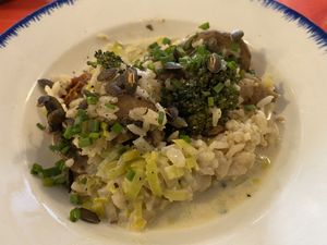 A sort of risotto. Excellent and aromatic!  at Mariposas in Marseille