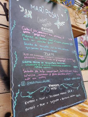 Carte du jour at Mariposas in Marseille