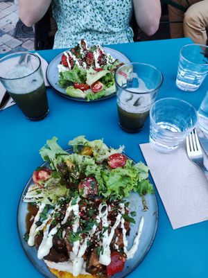 Main Dish (Galatte with Salad) at Mariposas in Marseille
