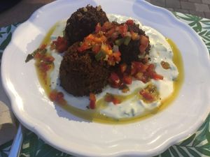 Smoked lentils balls at Mariposas in Marseille