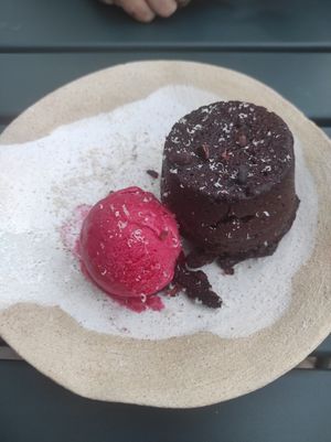 Fondant au chocolat - Amazing ! at Mariposas in Marseille