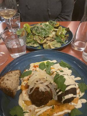 Salad was fresh, delicious, and hearty.  at Mariposas in Marseille