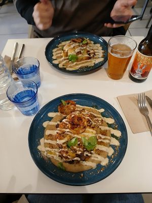 Cauliflower steak is back on the menu! at Mariposas in Marseille