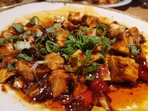 Mapu tofu at Bamboo Inn in North West London