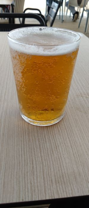 Pivo at Blue Bar Beach Club in Calella