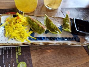 Vegetarische (vegan) Gyoza at Mr Chow in Schiedam