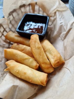 Vegetarische (vegan) spring rolls at Mr Chow in Schiedam