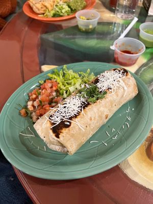 Vegan burrito  at El Papagayo in Carmichael