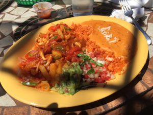 the ";Vegan Diabla."; Excellent selection of vegan entrees! at El Papagayo in Carmichael