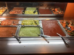 Salsa bar   at El Papagayo in Carmichael