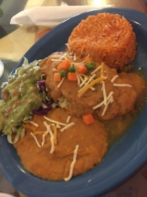 Vegan Chile relleno at El Papagayo in Carmichael