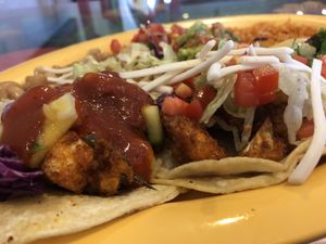 Chipotle Cauliflower Tacos at El Papagayo in Carmichael