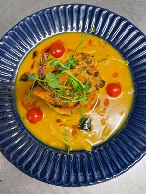 Salmon at Bikanos Indian Cuisine in Bath