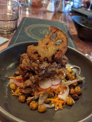 Plant based duck at The Alchemist in Edinburgh