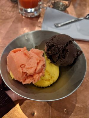 Sorbet at The Alchemist in Edinburgh