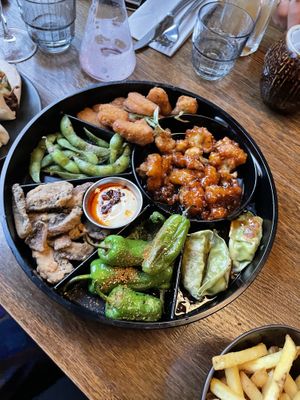 Vegan sharing platter   at The Alchemist in Edinburgh