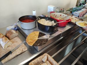 Buffet at La Pierre Vive in Chalon-sur-saone