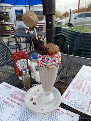 Vegan monster shake   at Mattie's Diner in Charlotte