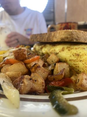 Vegan breakfast sandwich  at Mattie's Diner in Charlotte
