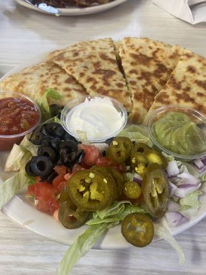 Vegan quesadilla   at Mattie's Diner in Charlotte