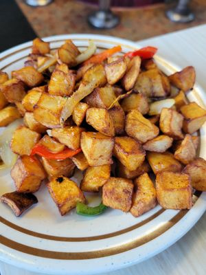 Home fries at Mattie's Diner in Charlotte