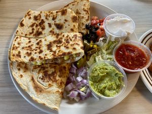 Breakfast quesadilla.  at Mattie's Diner in Charlotte