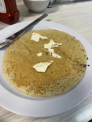 Vegan flapjack. I wish I lived closer. This place is the best !  at Mattie's Diner in Charlotte