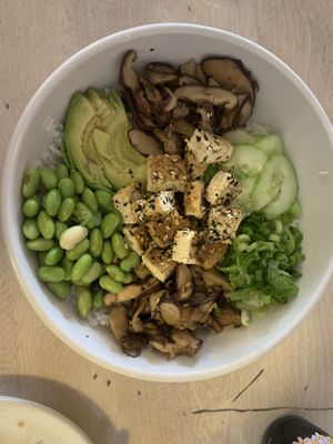 Furikake tofu bowl   at Kau Kau in Sacramento