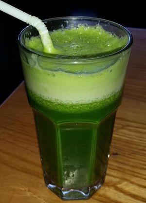 Green Juice ... so fresh at Body Cafe in Santa Fe