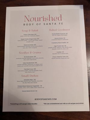  at Body Cafe in Santa Fe