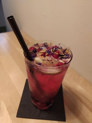 lavender and blueberry lemonade at Ma'Rinas - Veggiezz in Karlsruhe