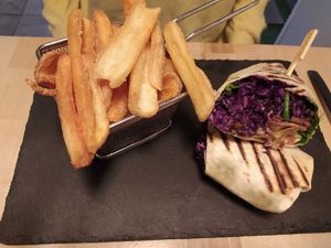 gyros wrap at Ma'Rinas - Veggiezz in Karlsruhe