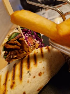 Gyros Wrap at Ma'Rinas - Veggiezz in Karlsruhe