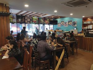 Interior at Nadia Vege Cafe in Kuala Lumpur