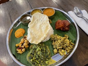 Vegan thali - Nadia Vege Cafe  at Nadia Vege Cafe in Kuala Lumpur