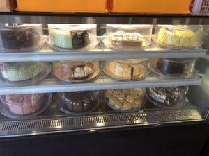 Cakes - many of them vegan!  at Nadia Vege Cafe in Kuala Lumpur