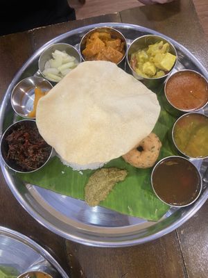 Amazing thali! (With vegan dessert)   at Nadia Vege Cafe in Kuala Lumpur