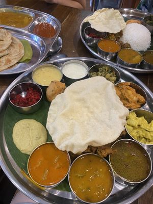 Thali plate (vegetarian)   at Nadia Vege Cafe in Kuala Lumpur