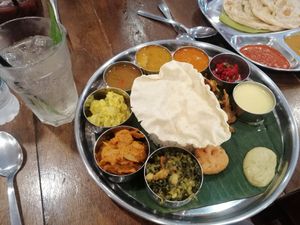 Vegan thali at Nadia Vege Cafe in Kuala Lumpur