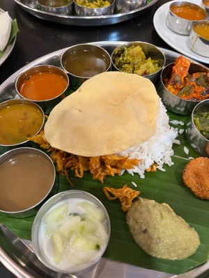 Vegan Thali at Nadia Vege Cafe in Kuala Lumpur