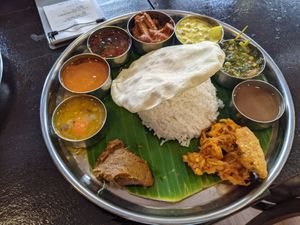 Vegan Thali at Nadia Vege Cafe in Kuala Lumpur